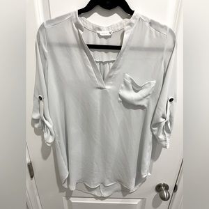 Lush light silver/blue blouse